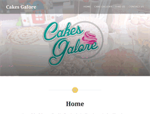 Tablet Screenshot of mycakesgalore.com